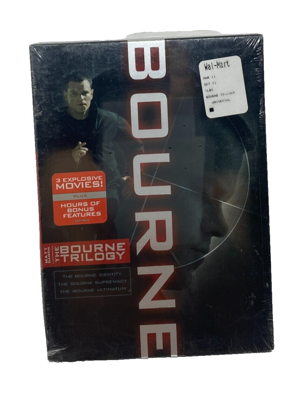 The Bourne Trilogy DVD 3-Disc Set Matt Damon Identity Supremacy Ultimatum Sealed